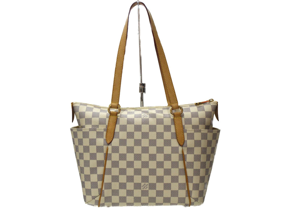 Louis Vuitton Totally Bag Tote Canvas Azur White Damier White